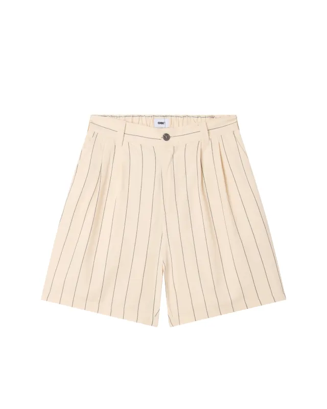 FOSTER STRIPE PLEATED SHORT made by Obey