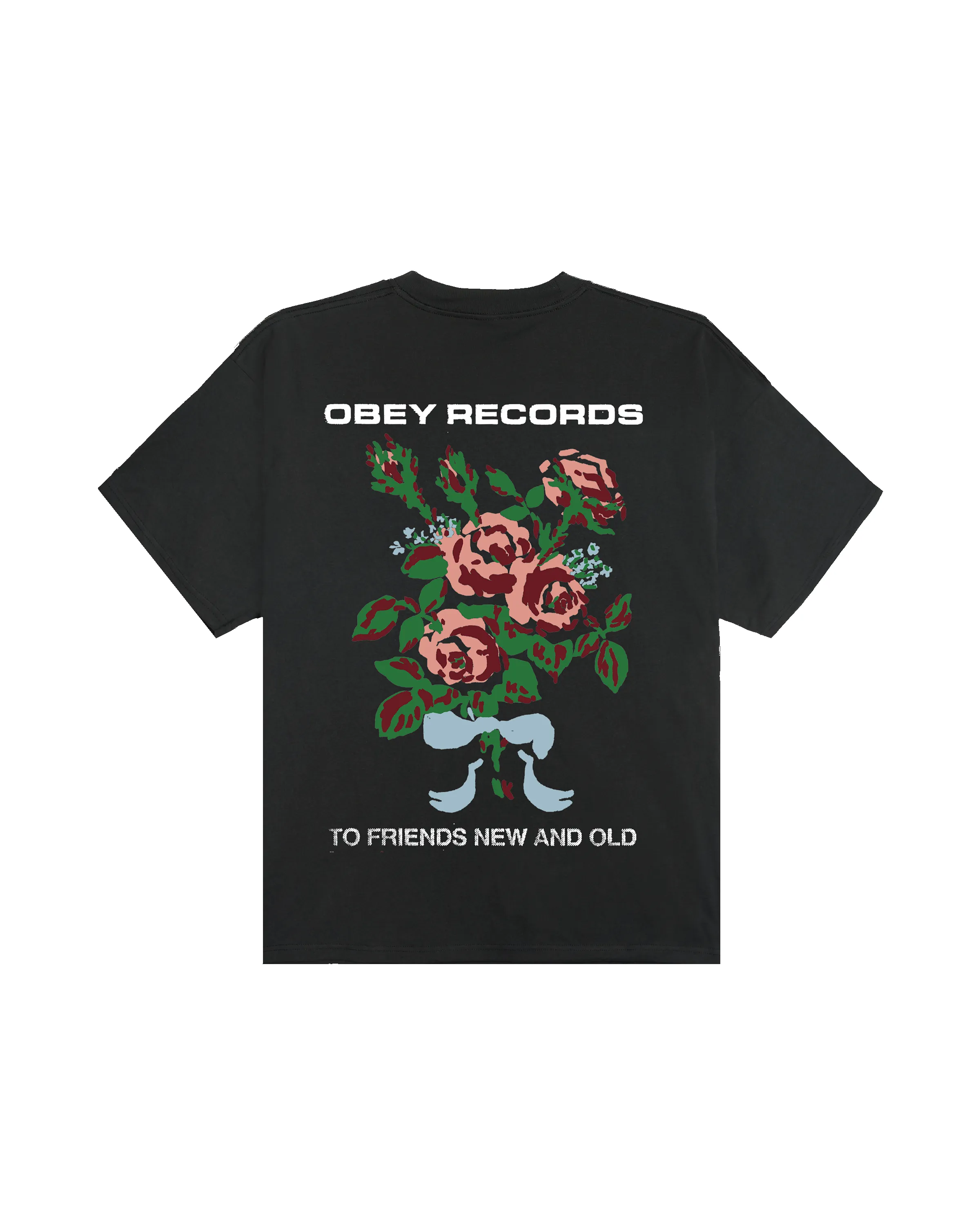 TO NEW FRIENDS AND OLD HEAVYWEIGHT T-SHIRT sold by Obey