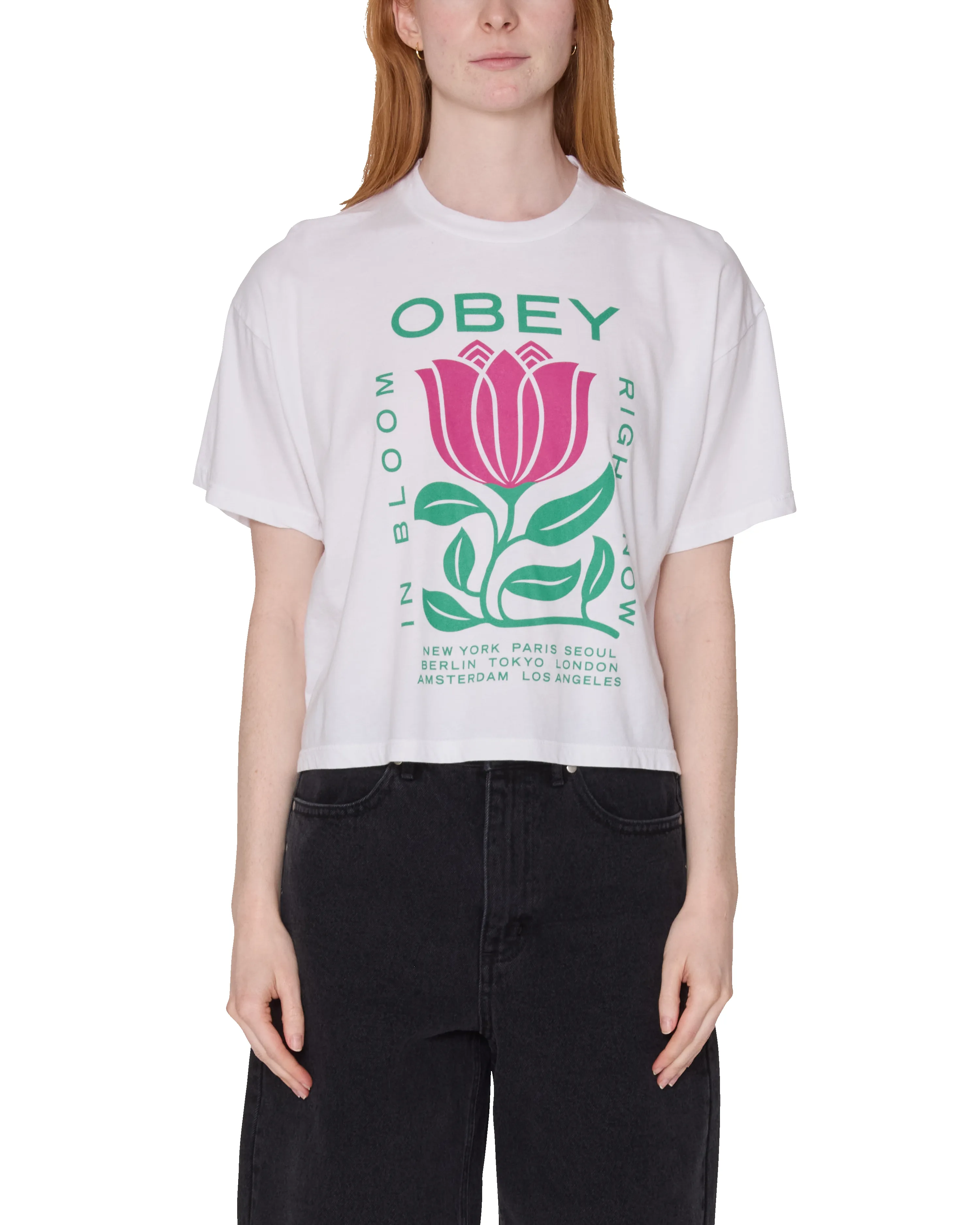 IN BLOOM ROW T-SHIRT sold by Obey