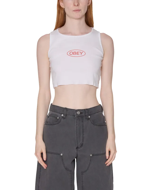 BOLD OVAL MORGAN RAW EDGE TANK made by Obey