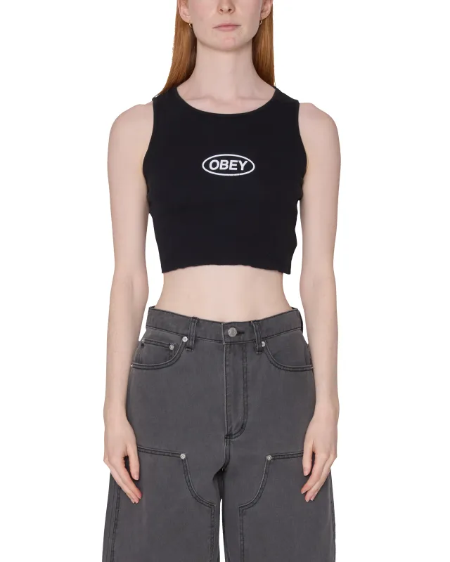 BOLD OVAL MORGAN RAW EDGE TANK made by Obey