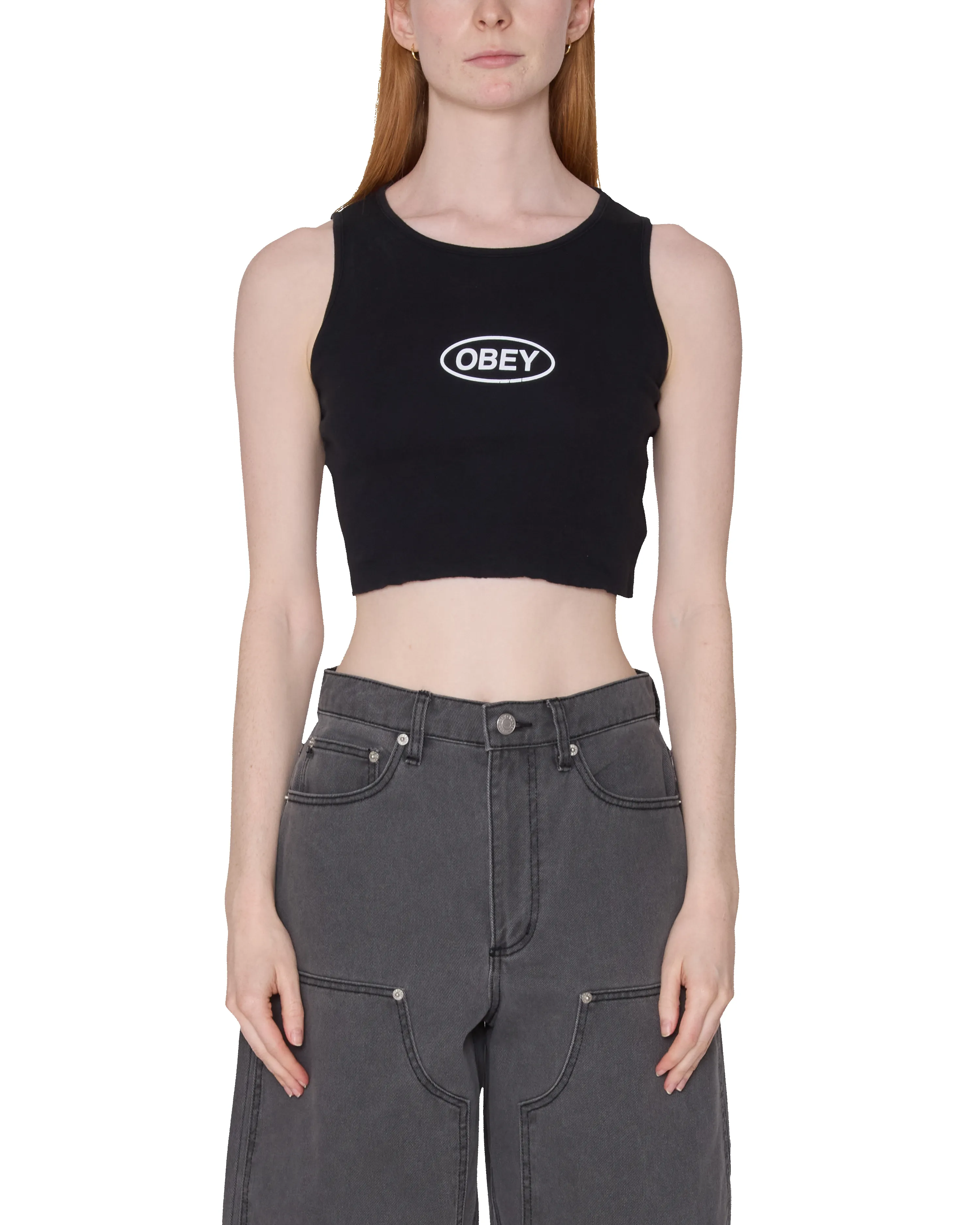BOLD OVAL MORGAN RAW EDGE TANK sold by Obey