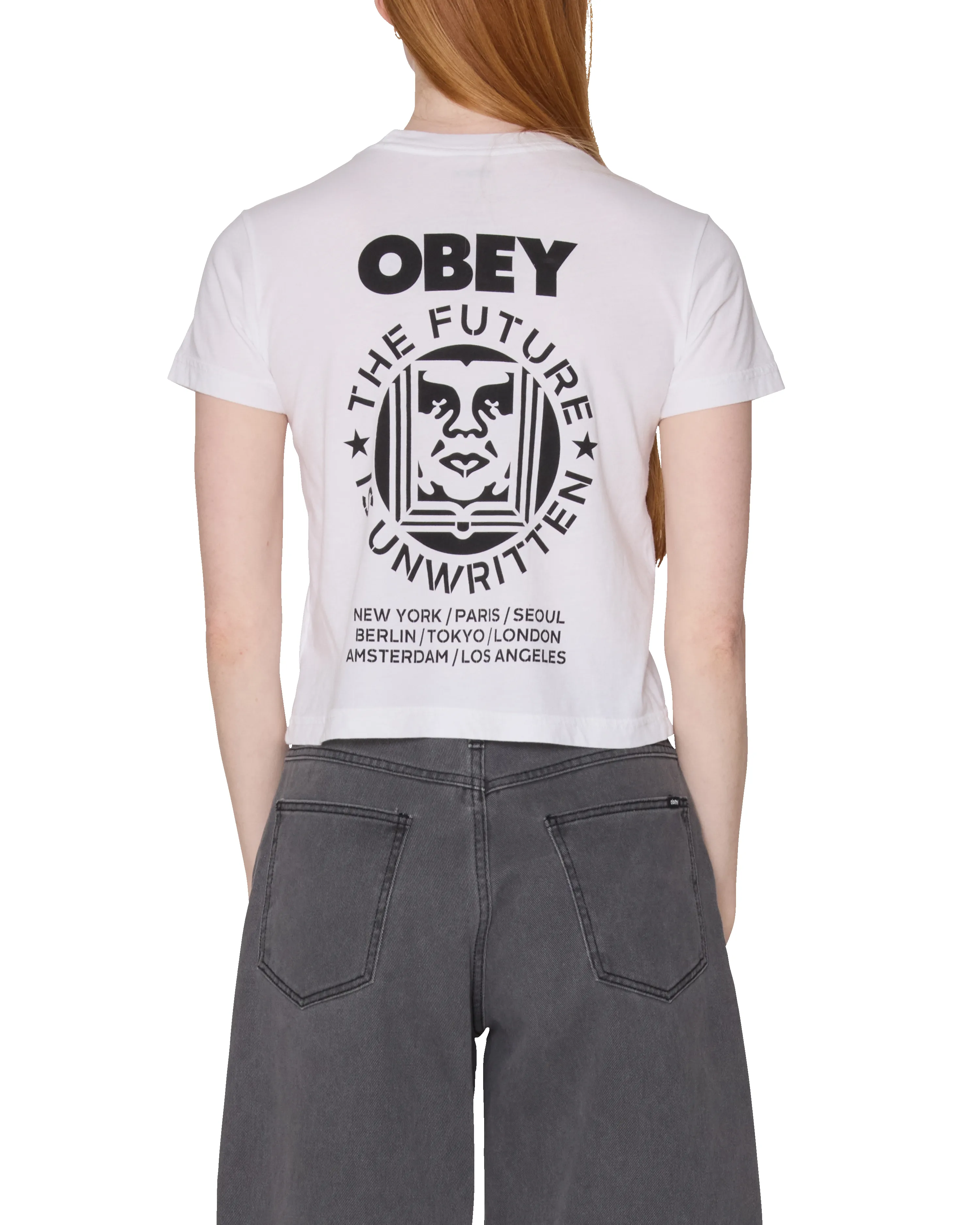 FUTURE UNWRITTEN BOOK KAIA T-SHIRT sold by Obey