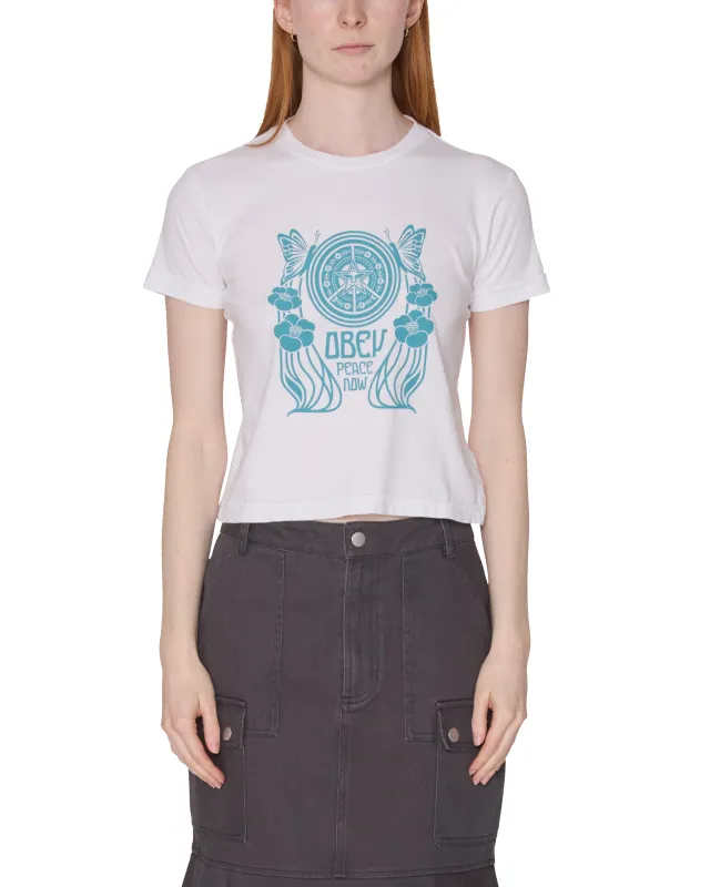 PEACE NOW BUTTERFLY KAIA T-SHIRT made by Obey