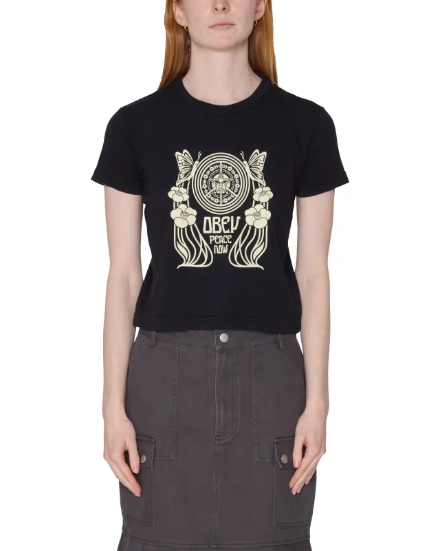 PEACE NOW BUTTERFLY KAIA T-SHIRT made by Obey