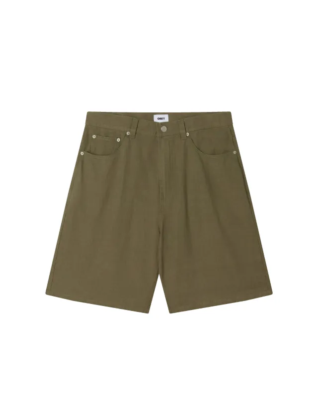 BAGGY LINEN DEVIN SHORT made by Obey