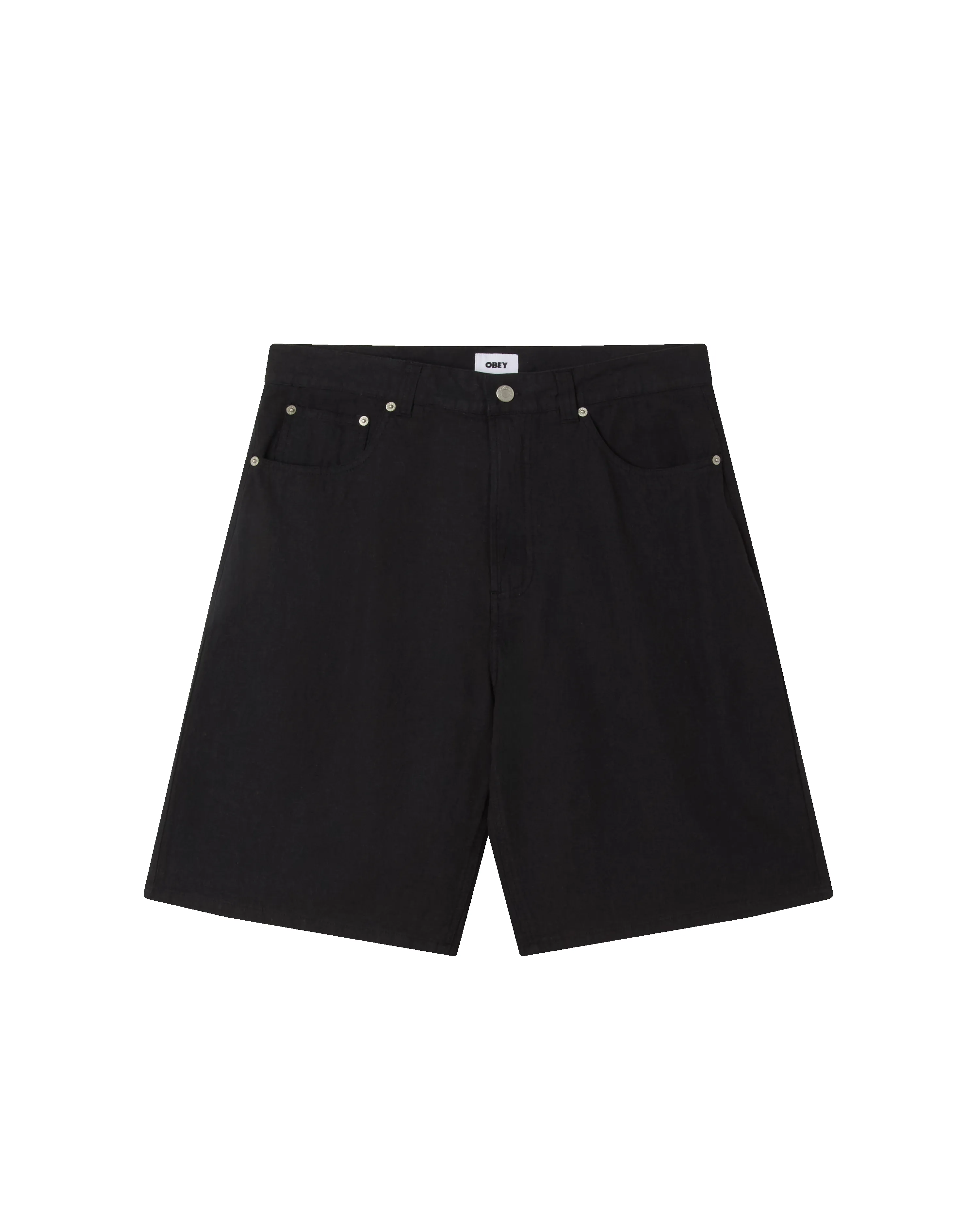 BAGGY LINEN DEVIN SHORT sold by Obey