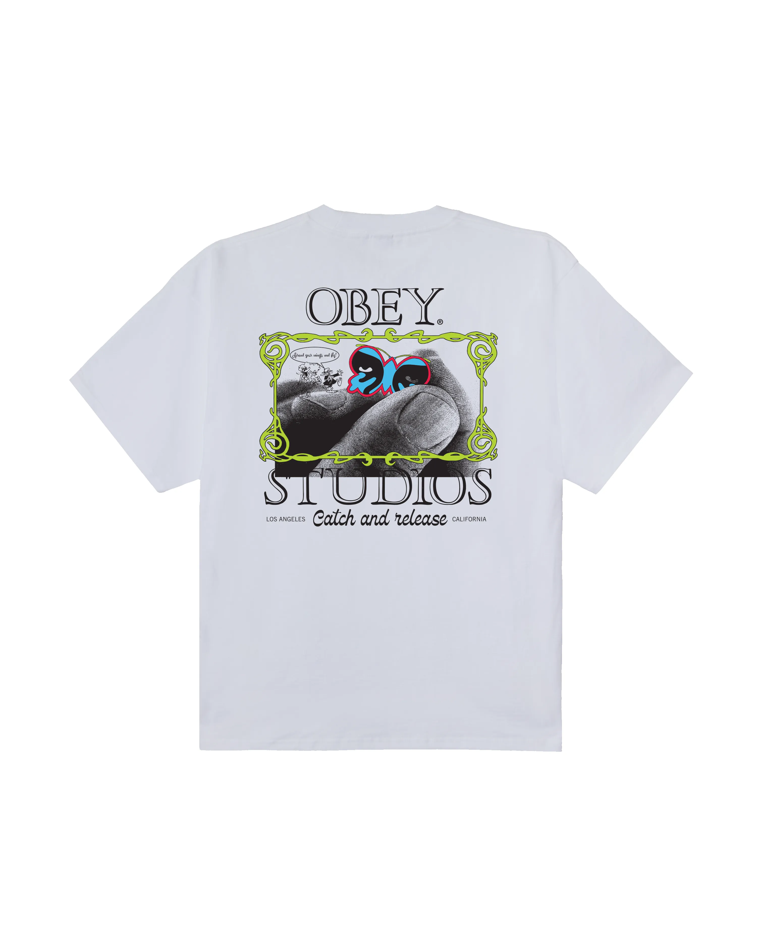 CATCH AND RELEASE HEAVYWEIGHT T-SHIRT sold by Obey