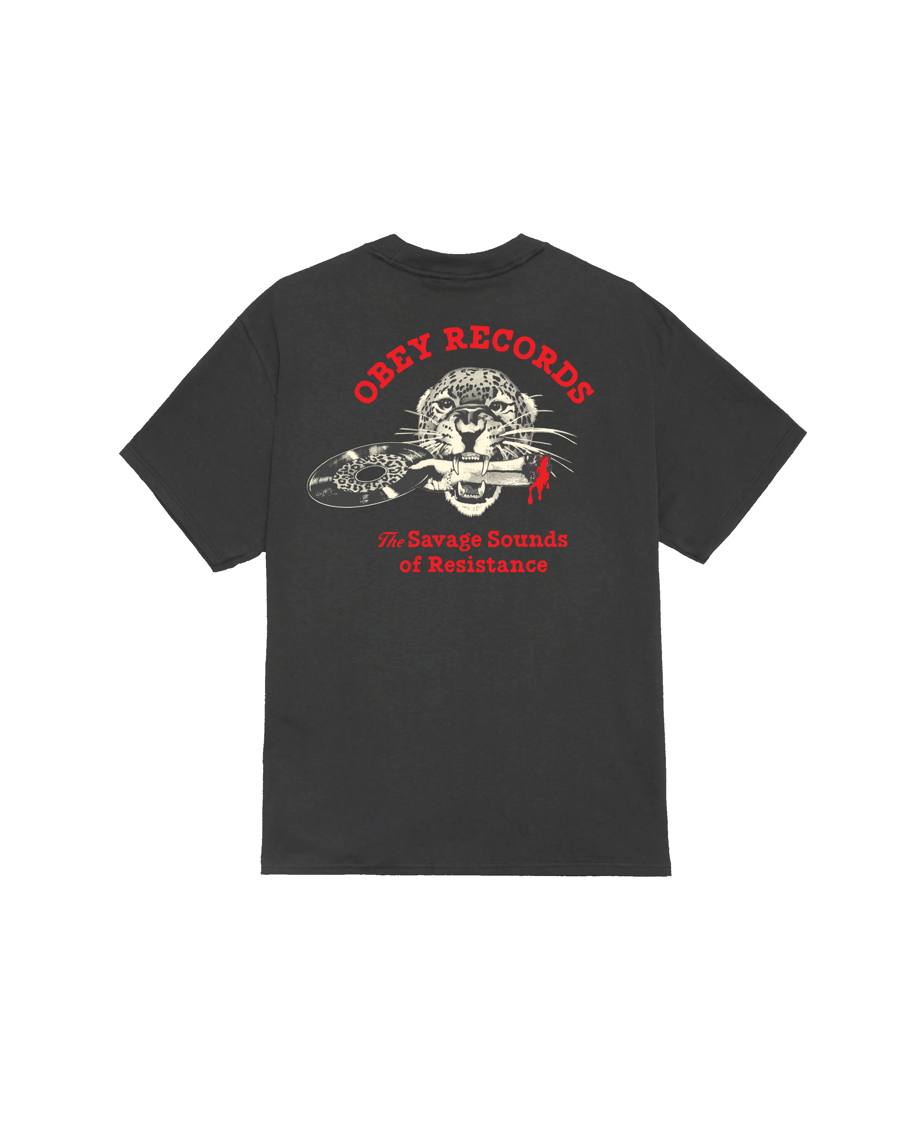 SAVAGE SOUNDS LEOPARD CLASSIC T-SHIRT sold by Obey