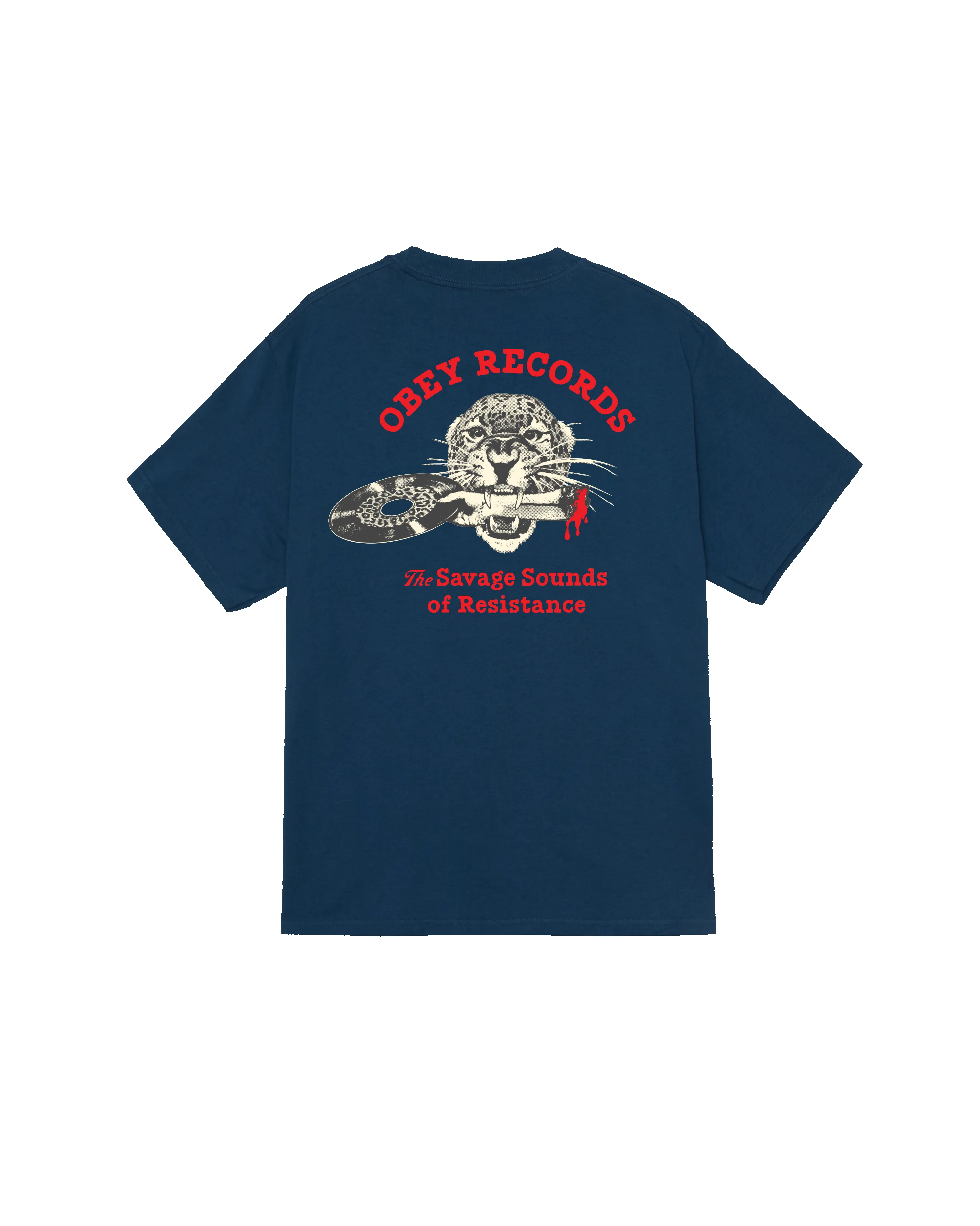 SAVAGE SOUNDS LEOPARD CLASSIC T-SHIRT sold by Obey