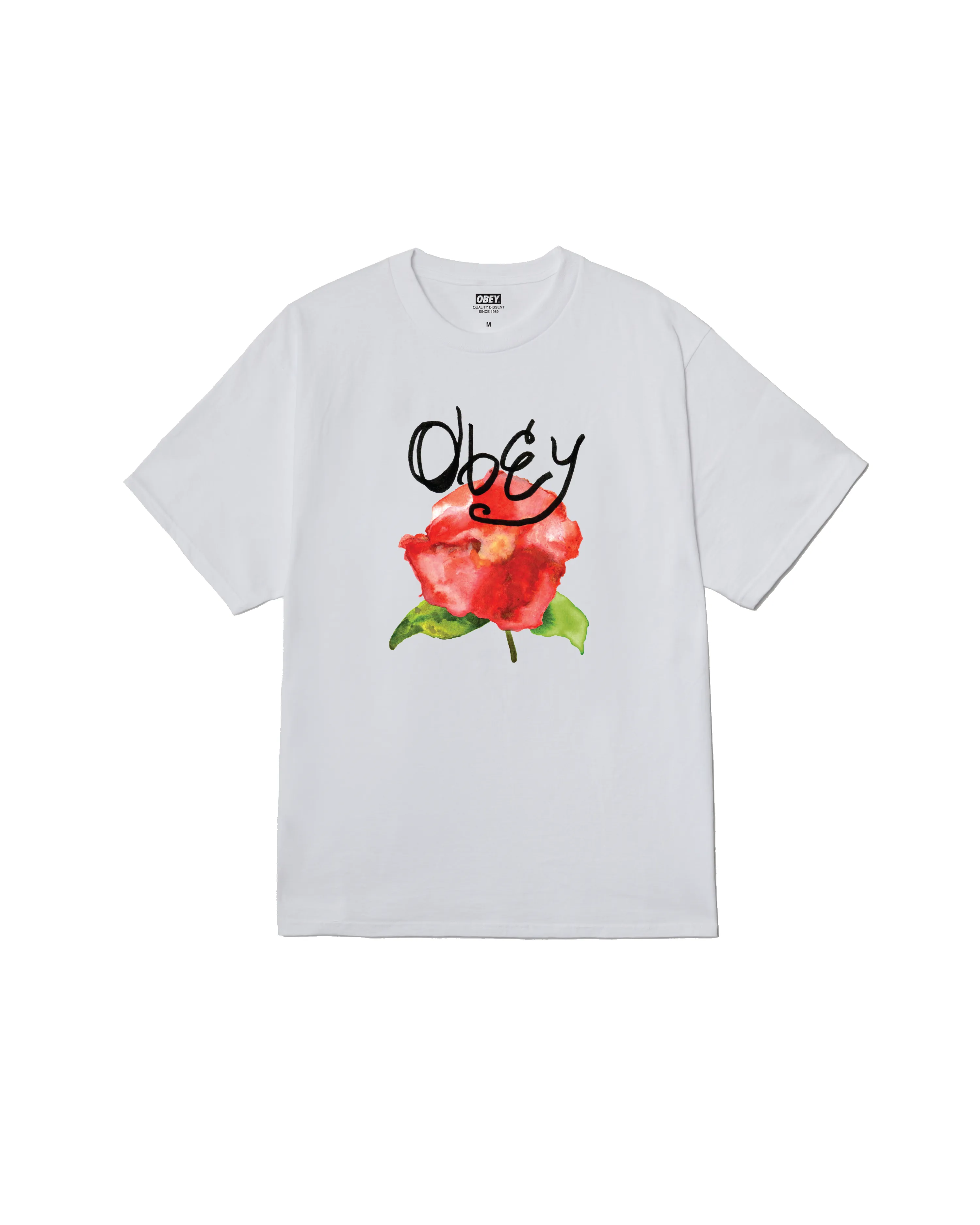 WATERCOLOR POPPY CLASSIC T-SHIRT sold by Obey