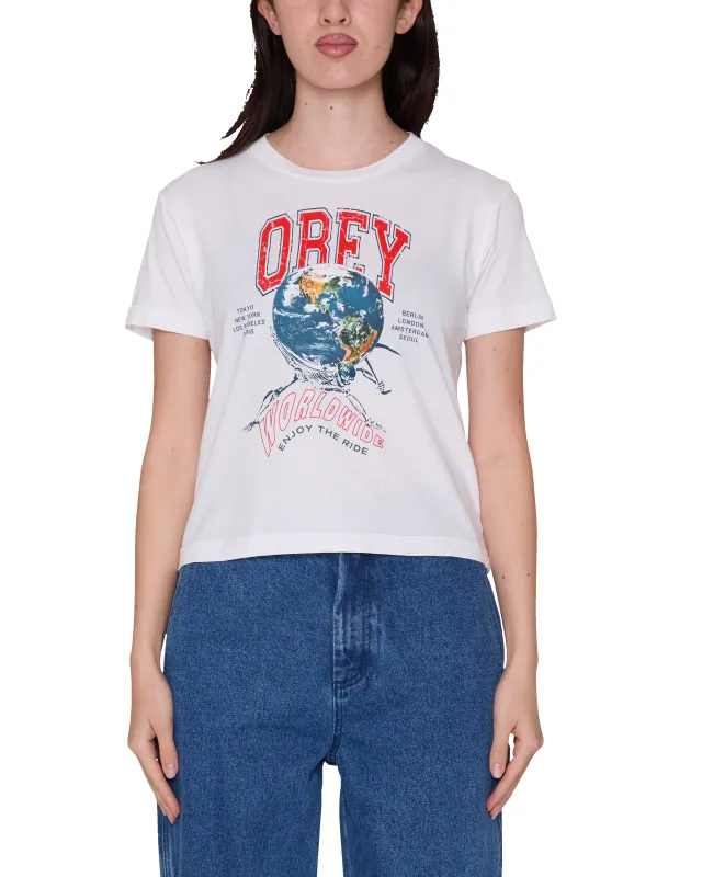 ENJOY THE RIDE KAIA T-SHIRT made by Obey