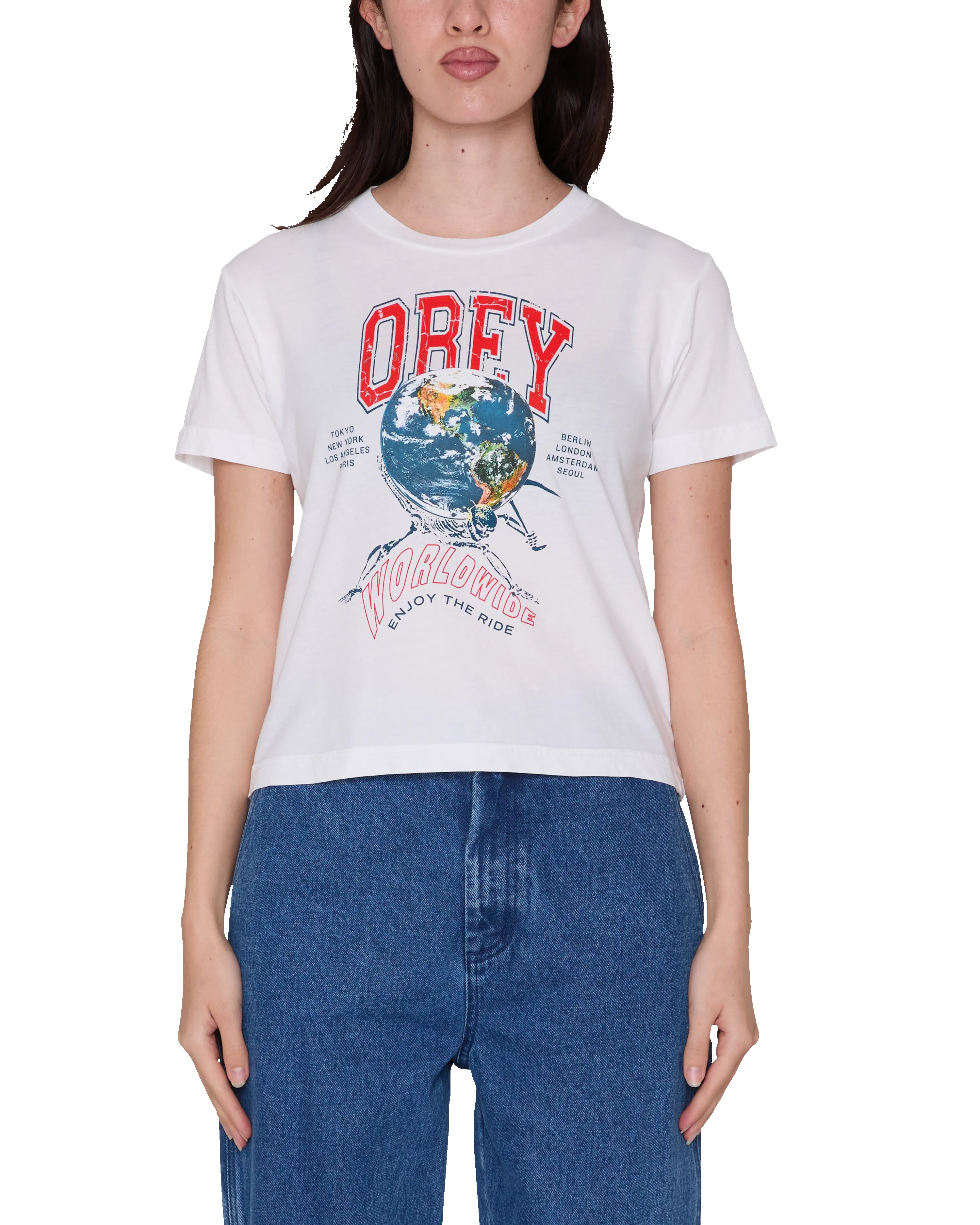 ENJOY THE RIDE KAIA T-SHIRT sold by Obey
