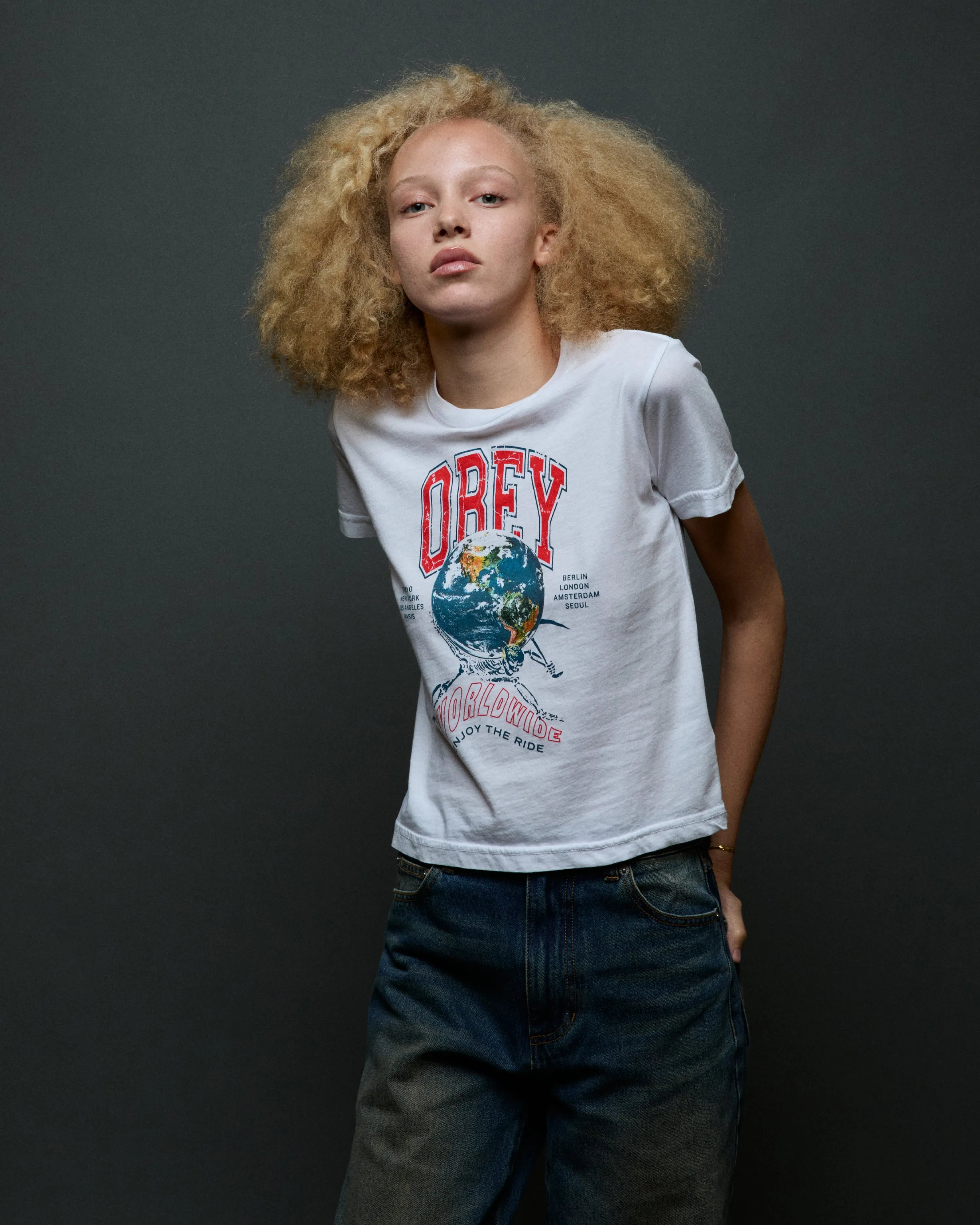 ENJOY THE RIDE KAIA T-SHIRT sold by Obey product image thumbnail 3