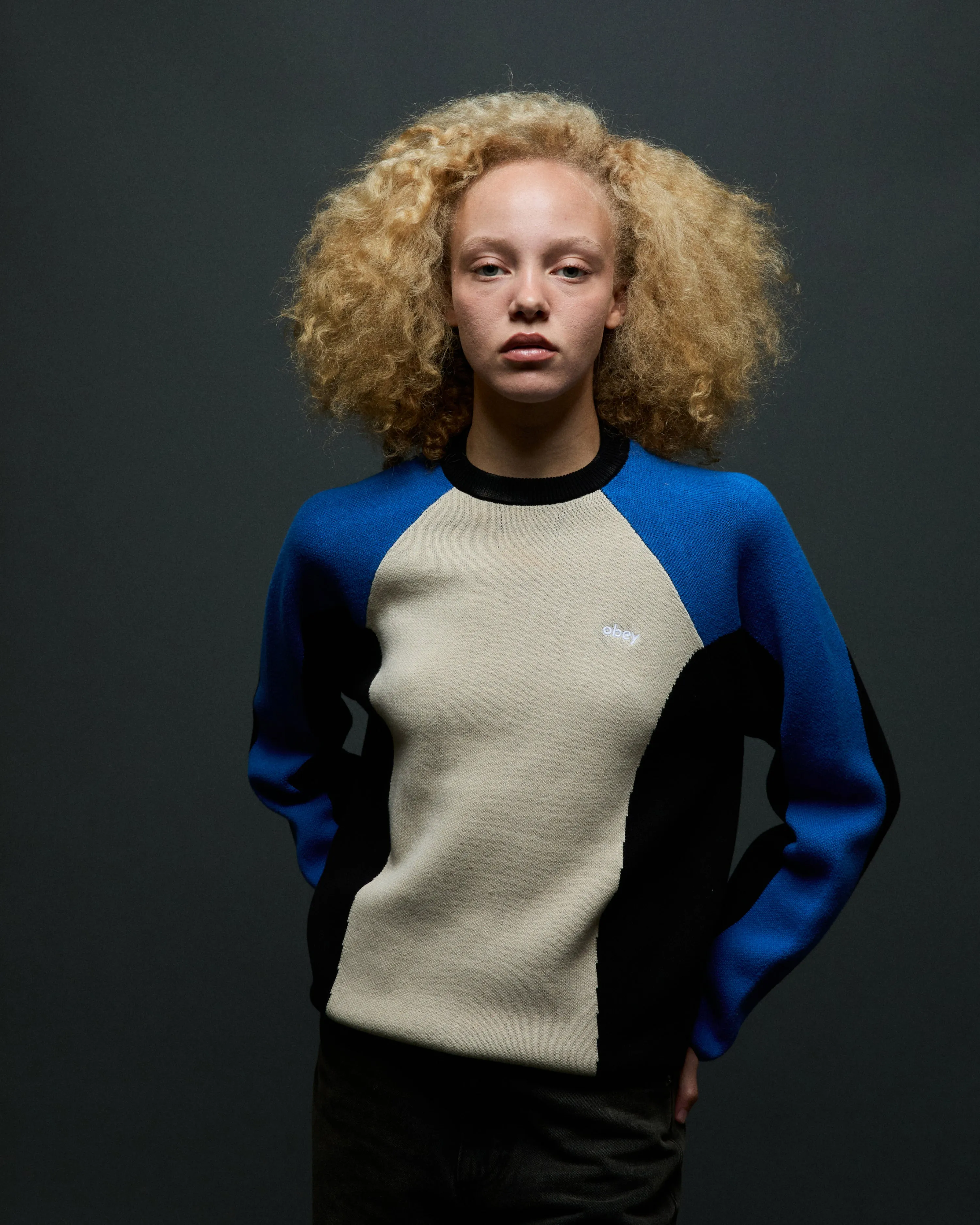 ANGIE CREW SWEATER sold by Obey product image thumbnail 5