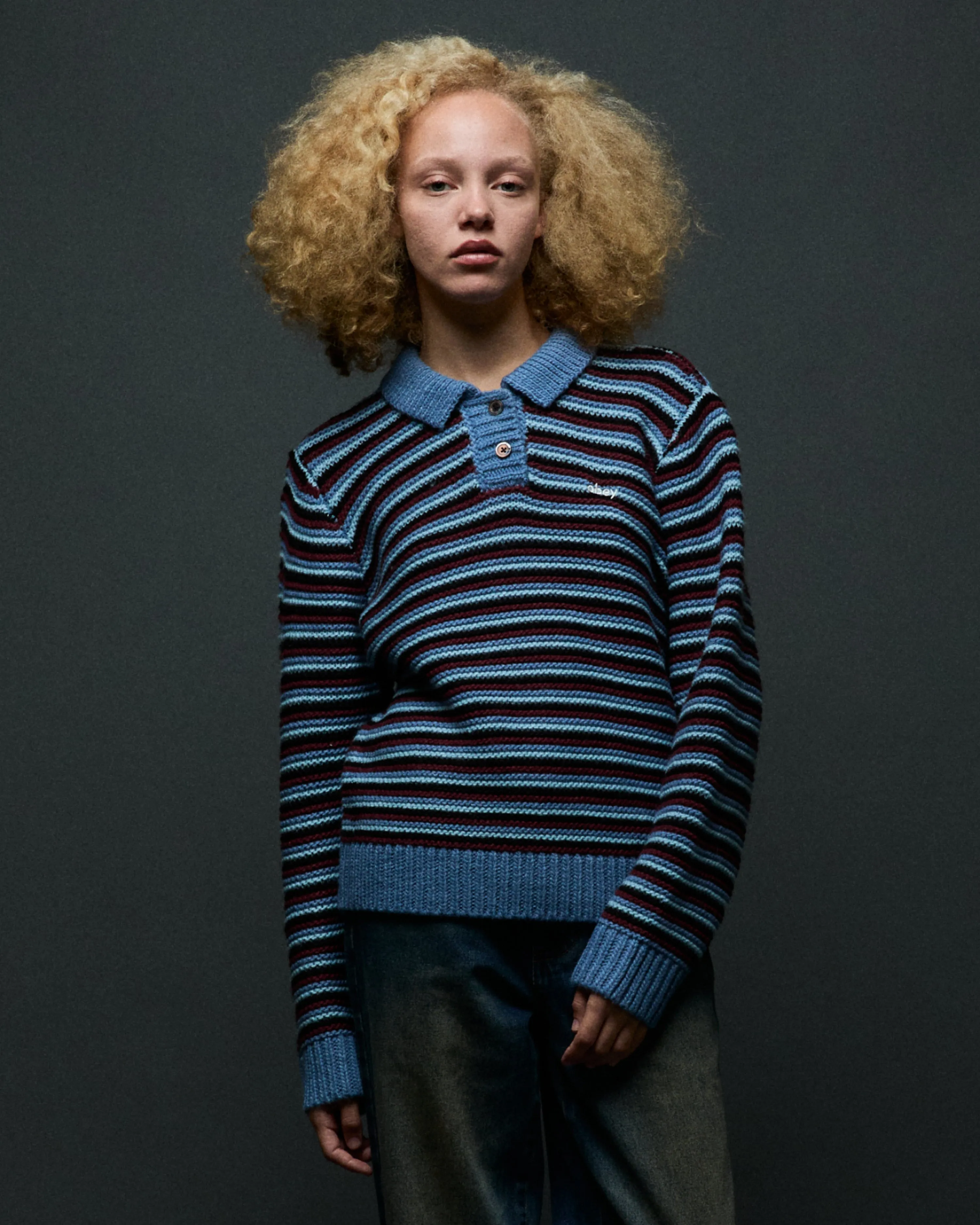 COLETTE POLO SWEATER sold by Obey product image thumbnail 5