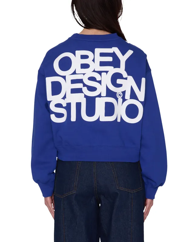 OBEY DESIGN STUDIO CROPPED CREWNECK made by Obey