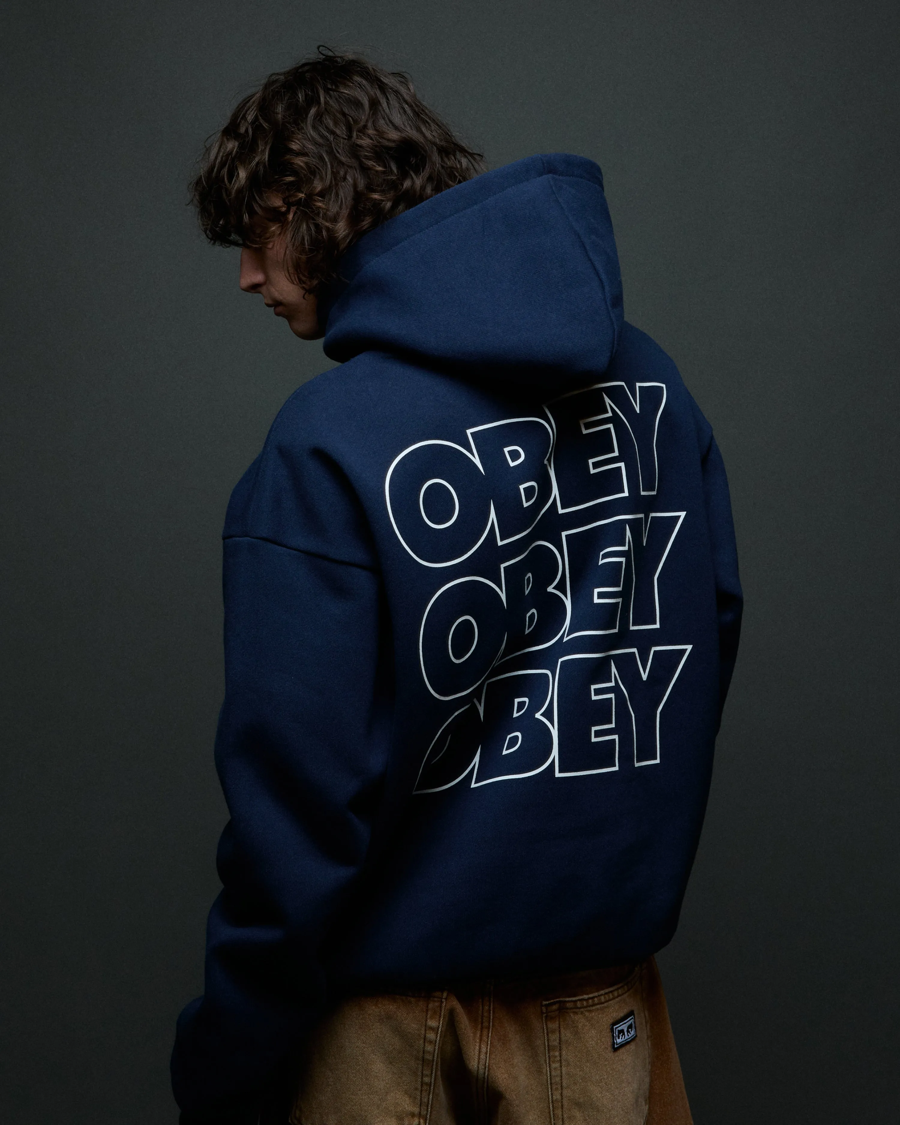 TREBLE EXTRA HEAVY PULLOVER sold by Obey product image thumbnail 3