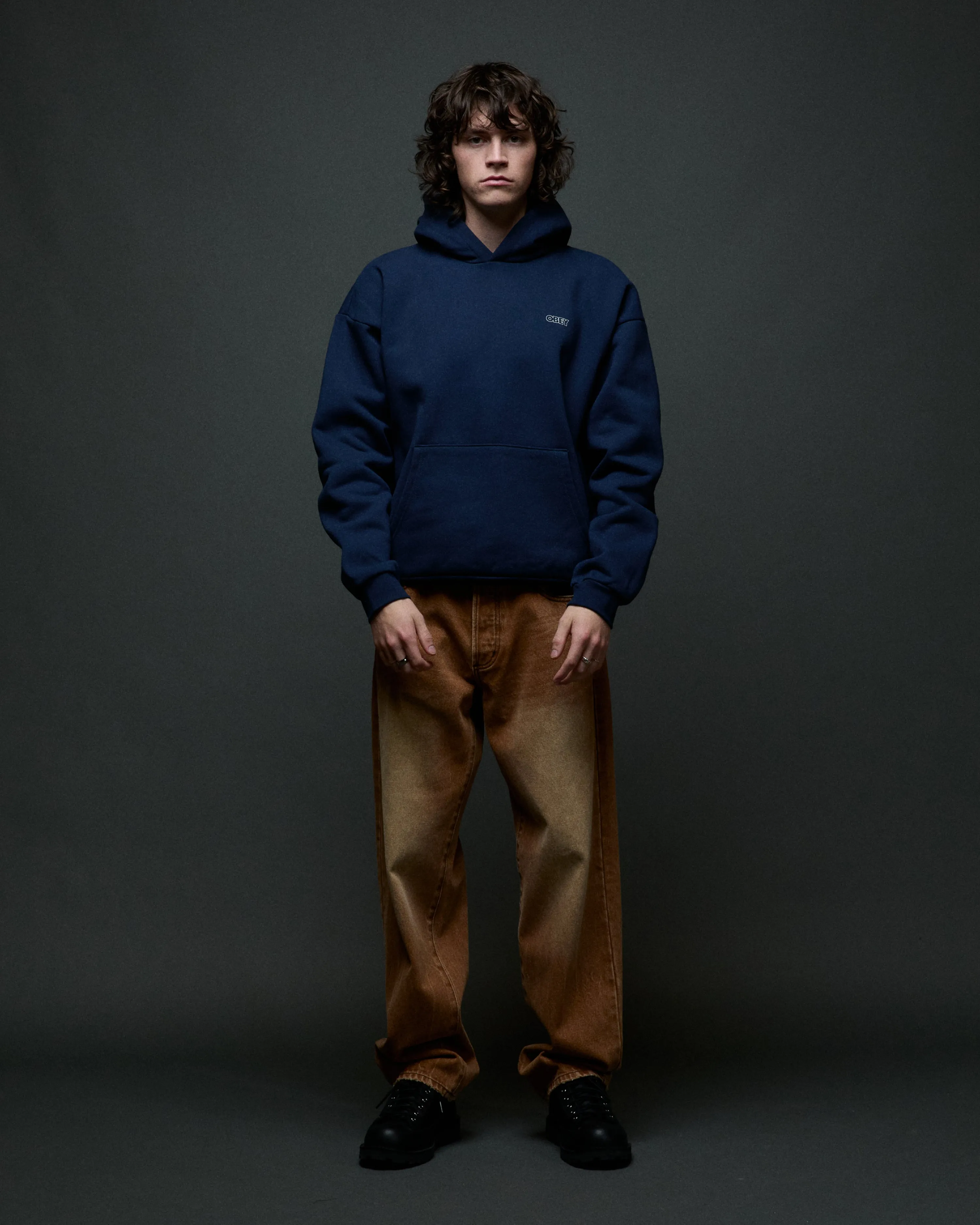 TREBLE EXTRA HEAVY PULLOVER sold by Obey product image thumbnail 4