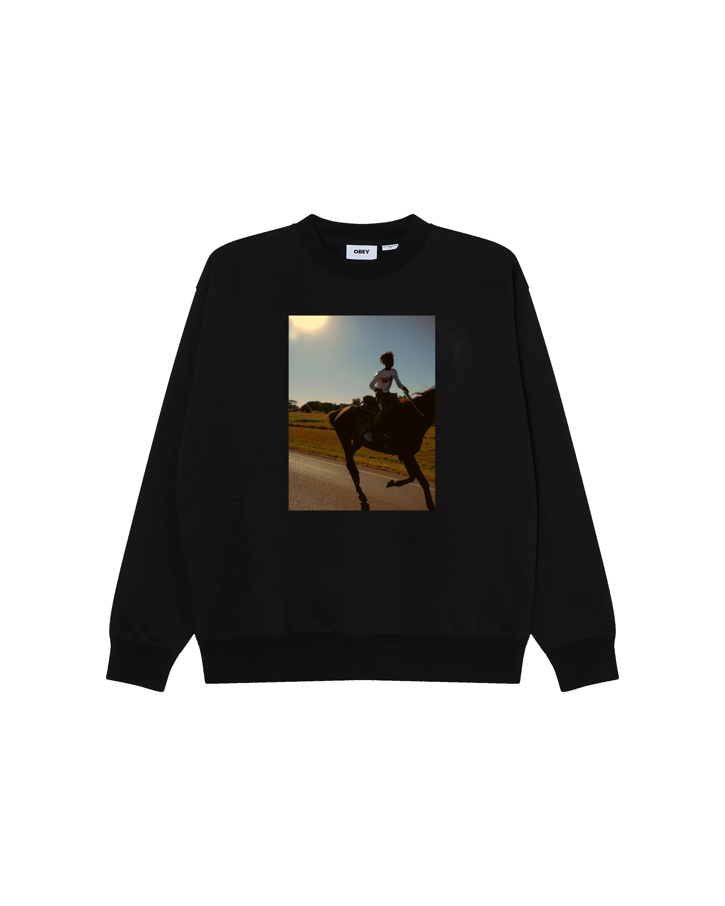 TRIAL RIDE CREWNECK sold by Obey