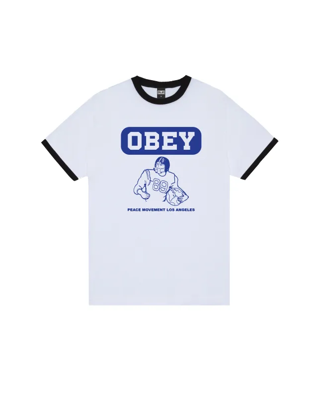 PEACE MOVEMENT RINGER T-SHIRT made by Obey