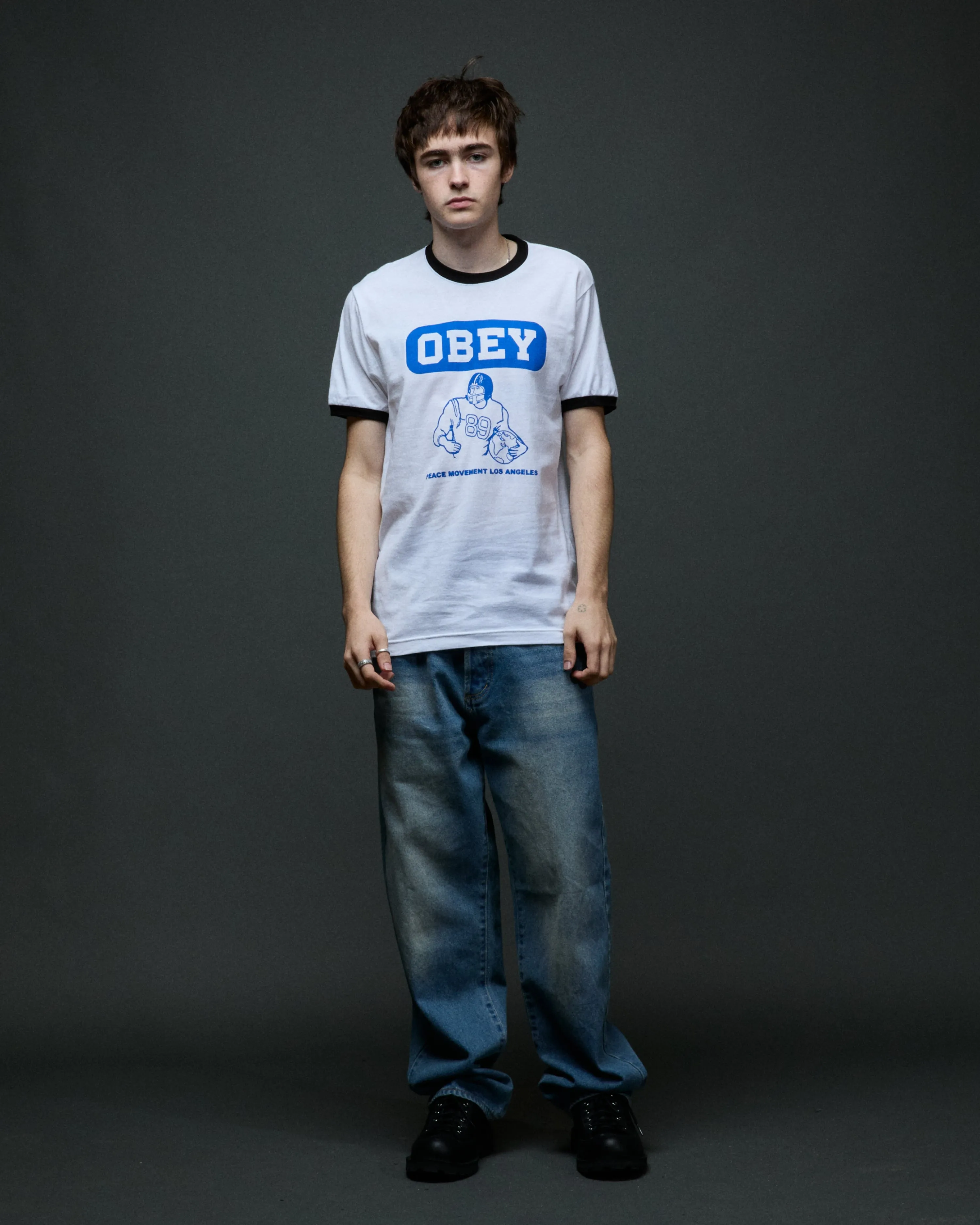 PEACE MOVEMENT RINGER T-SHIRT sold by Obey product image thumbnail 3