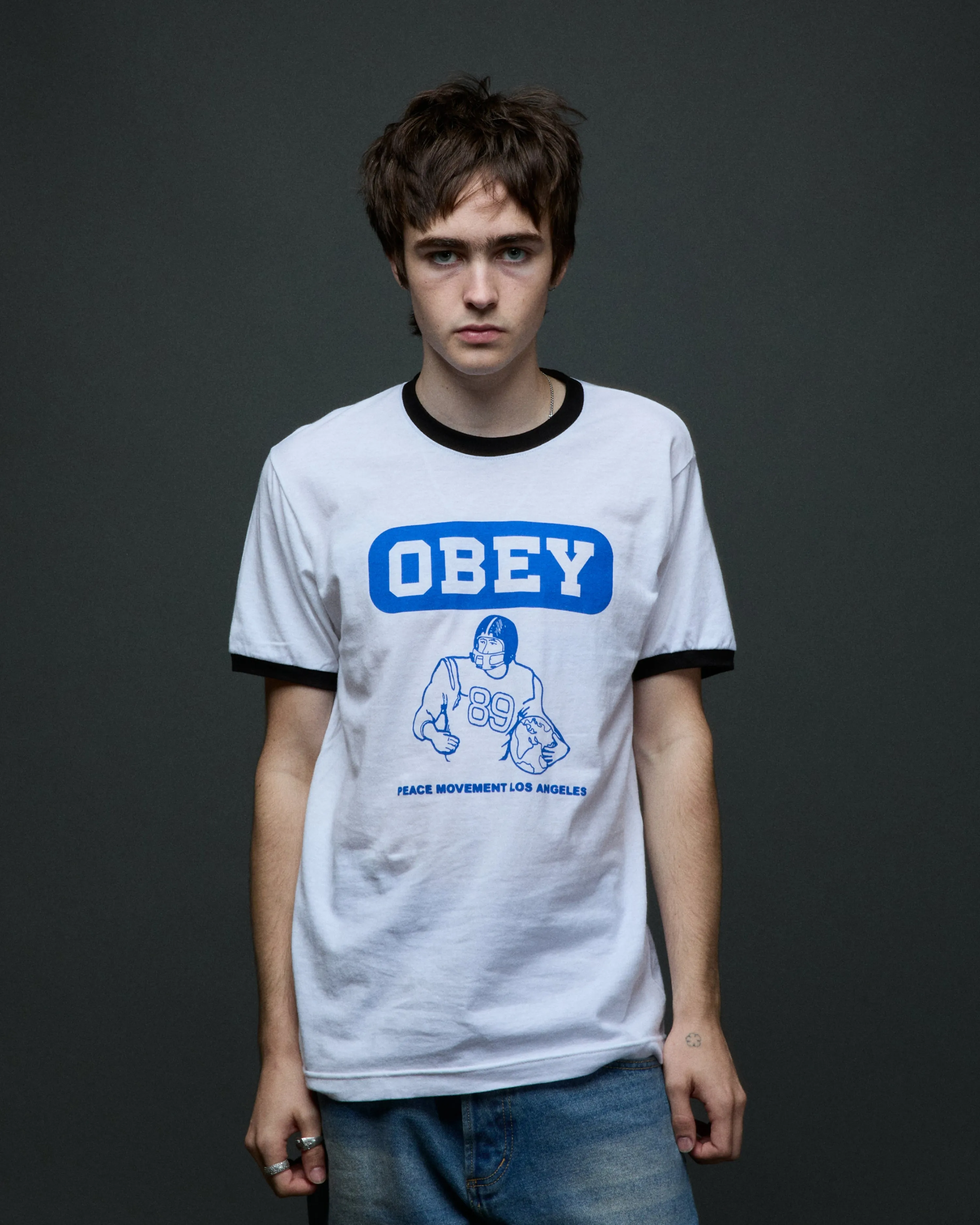 PEACE MOVEMENT RINGER T-SHIRT sold by Obey product image thumbnail 2
