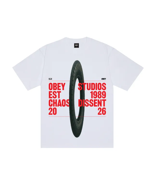 STUDIOS CHAOS DISSENT HEAVYWEIGHT T-SHIRT made by Obey