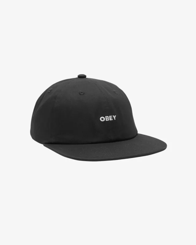 BOLD TWILL 6 PANEL STRAPBACK sold by Obey
