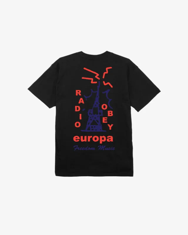 RADIO EUROPA CLASSIC T-SHIRT sold by Obey
