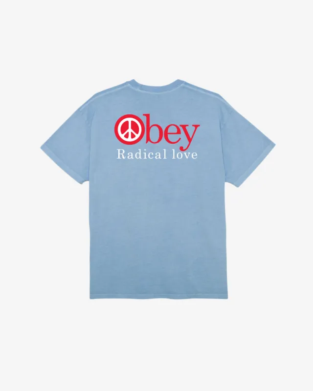 RADICAL LOVE PIGMENT T-SHIRT sold by Obey