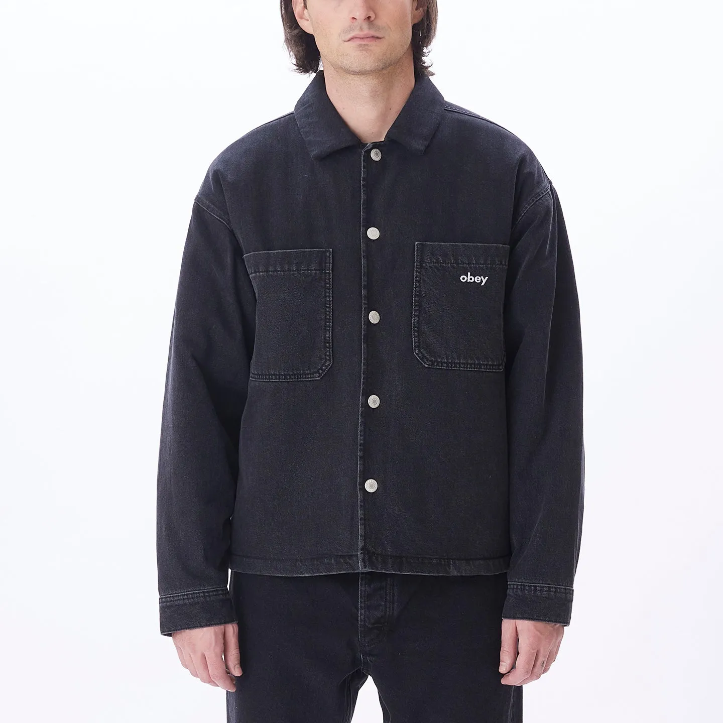 PAINTERS DENIM JACKET sold by Obey product image thumbnail 4