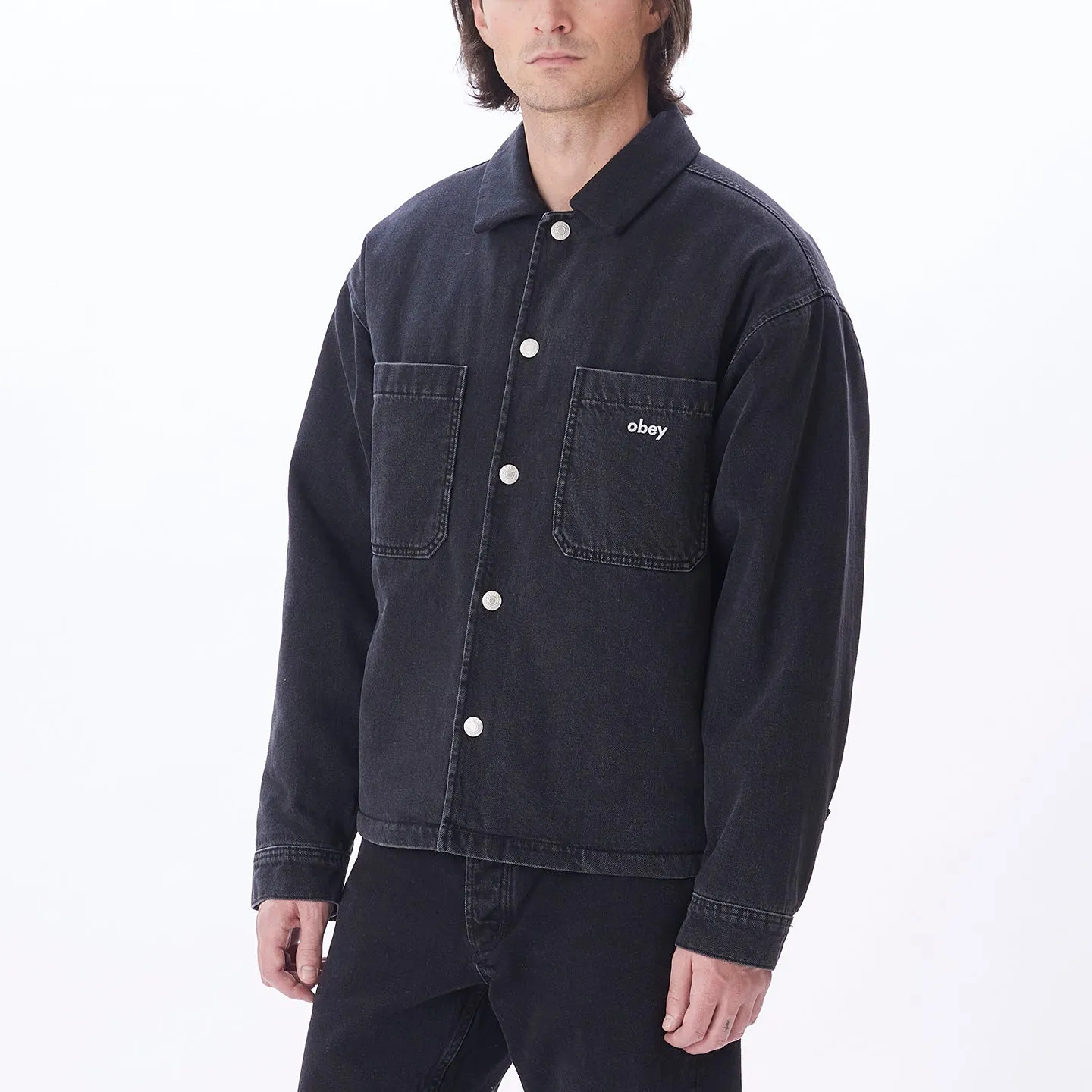 PAINTERS DENIM JACKET sold by Obey product image thumbnail 5