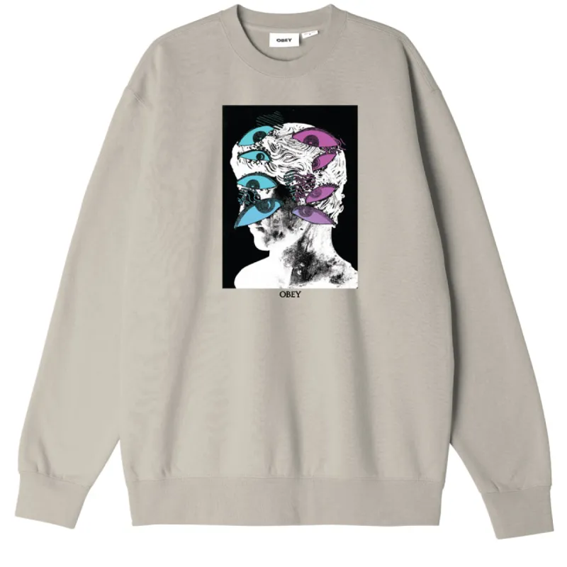 EYES MASK BOX FIT CREWNECK made by Obey