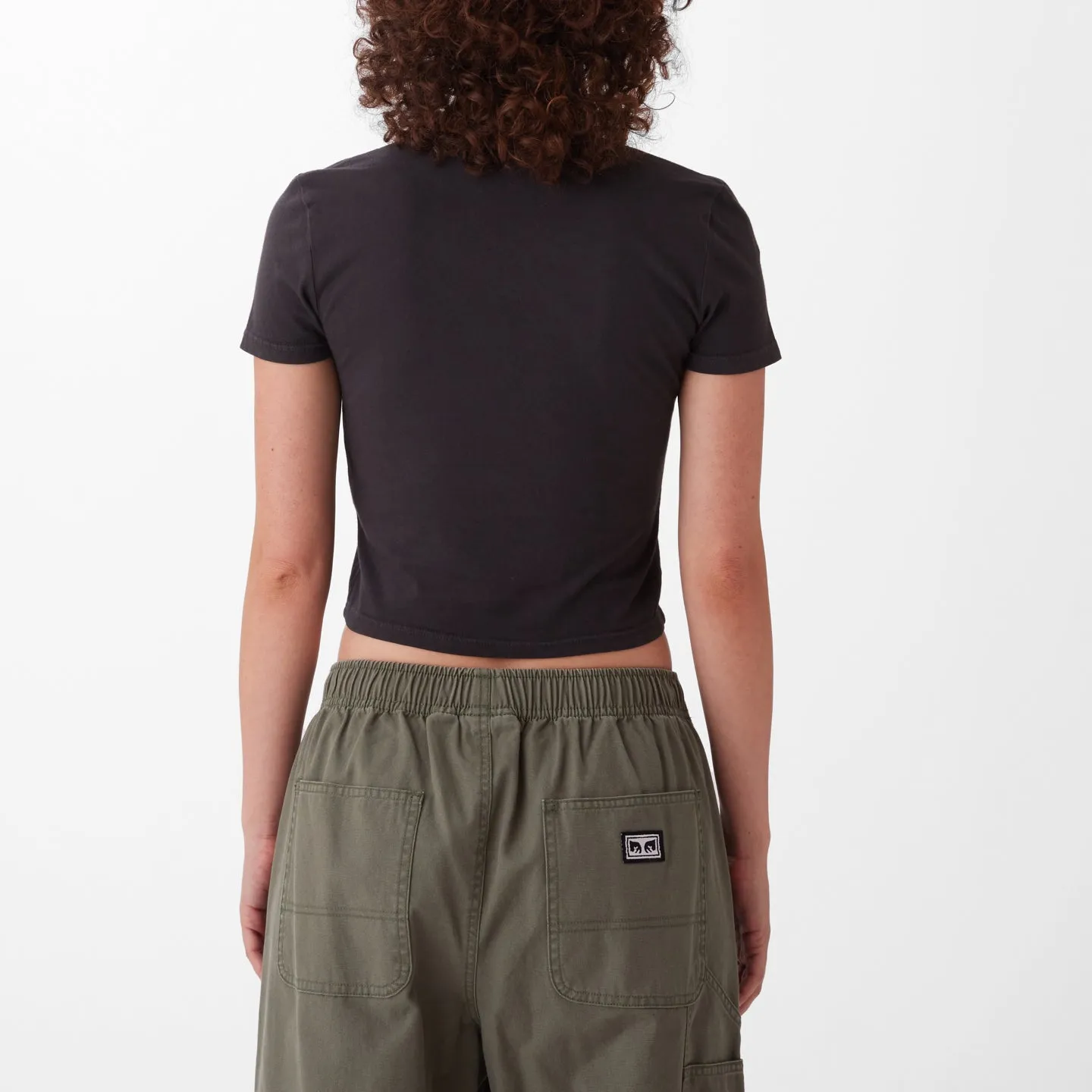 BREEZY FLOWER CROPPED CHLOE FITTED T-SHIRT sold by Obey product image thumbnail 2