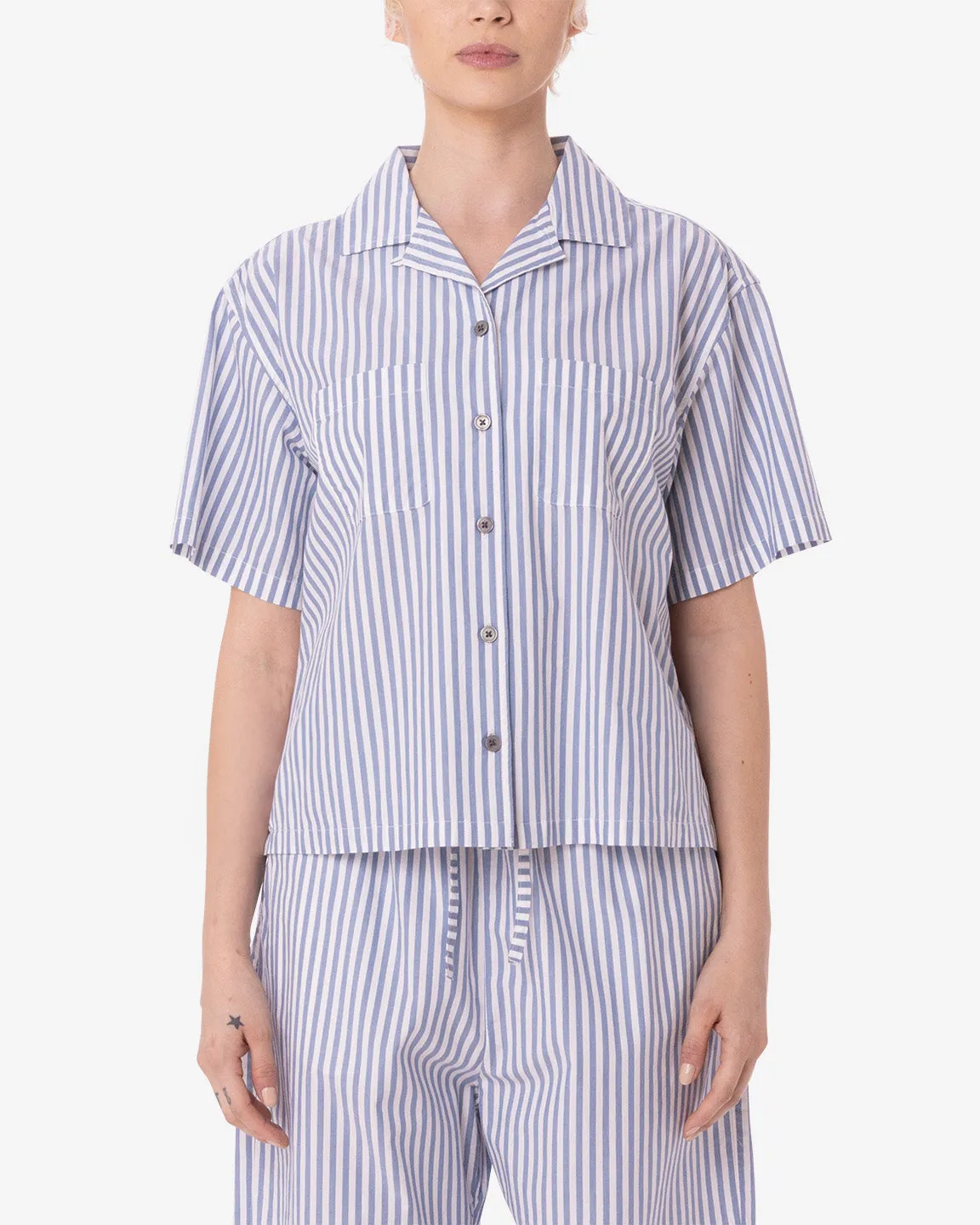 DOMINIQUE STRIPE SHIRT sold by Obey