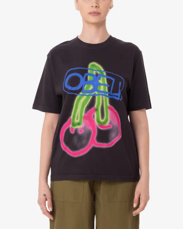 FUZZY CHERRY PIGMENT T-SHIRT sold by Obey