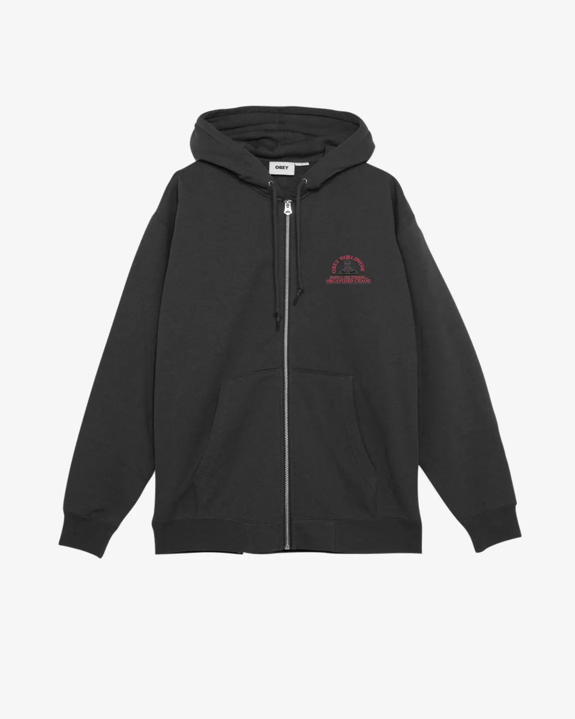 ORGANIZIED CHAOS HEAVYWEIGHT ZIP HOOD sold by Obey product image thumbnail 2