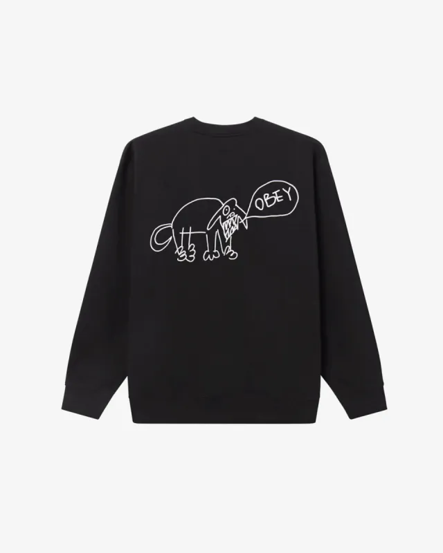DOG DOODLE CREWNECK sold by Obey