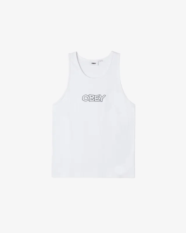 TRACE RIB TANK sold by Obey