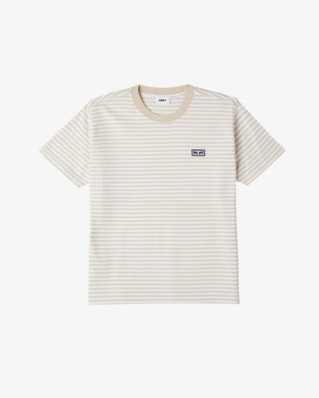 EST. WORKS EYES STRIPE T-SHIRT sold by Obey