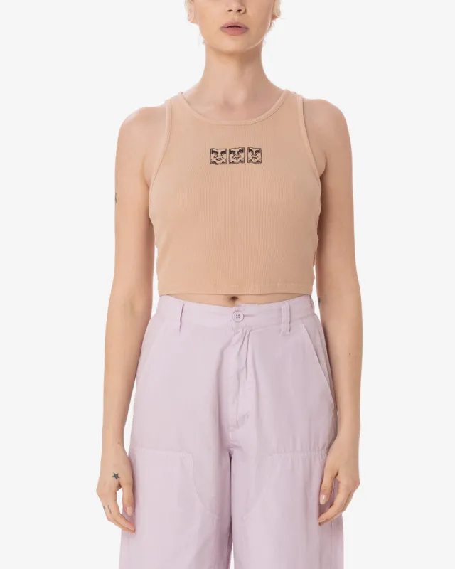 WAVY SCAN RIB MEGAN TANK sold by Obey