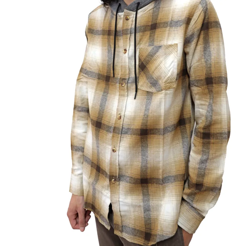 BRAKEMAN FLANNEL SHIRT W/ HOODIE sold by Ocean Current