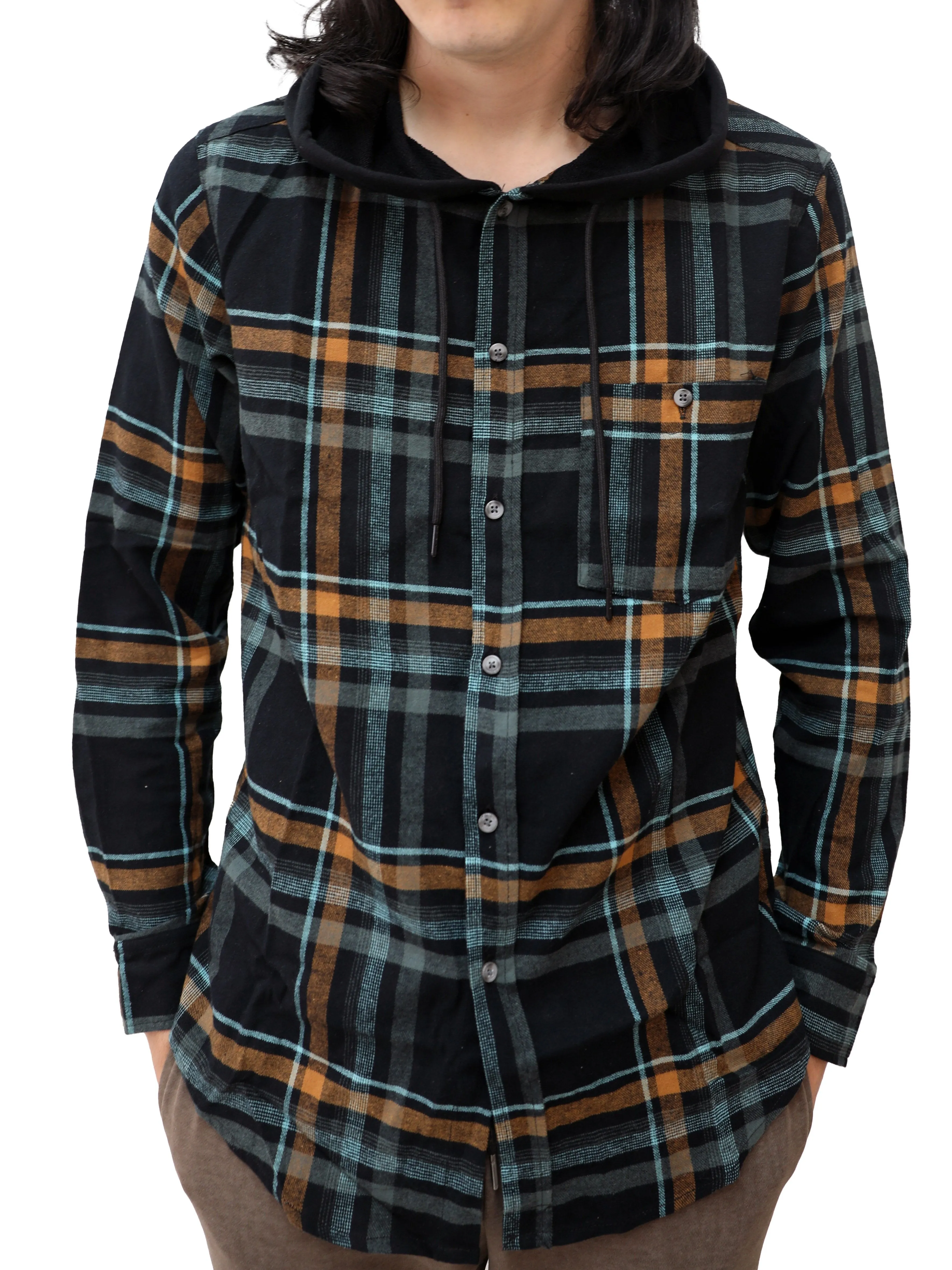 KARTMAN LS FLANNEL HOODIE sold by Ocean Current