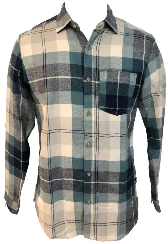 GARFIELD FLANNEL PLAID SHIRT- YOUNG MENS made by Ocean Current