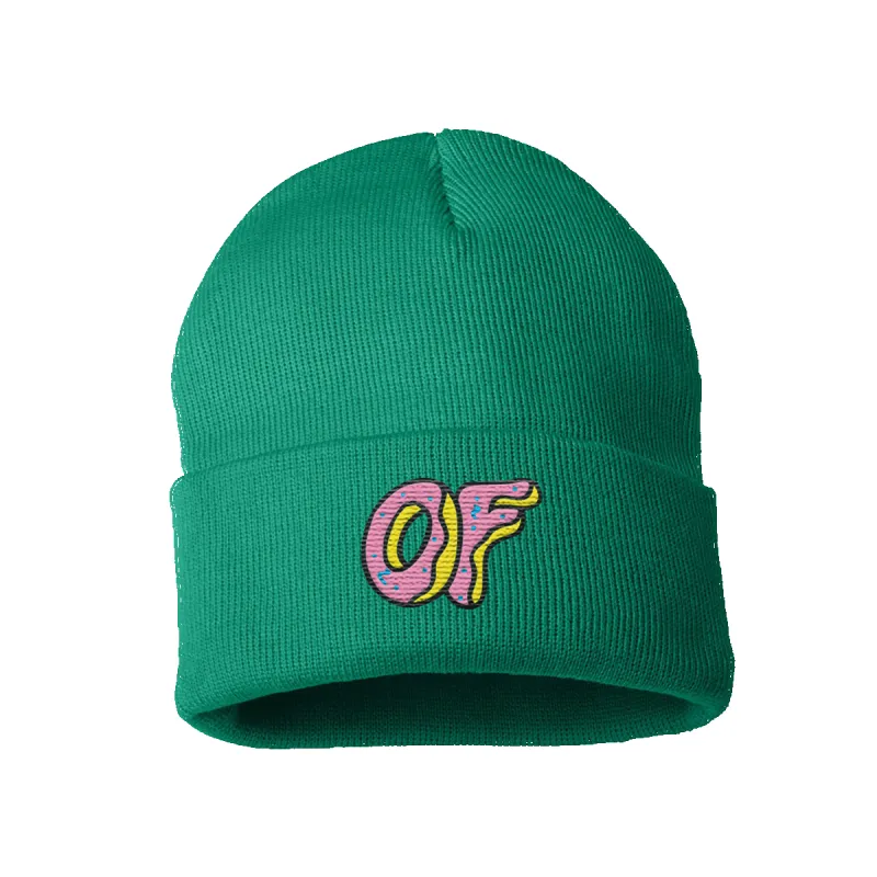 Classic Logo Foldover Beanie - Green sold by Odd Future