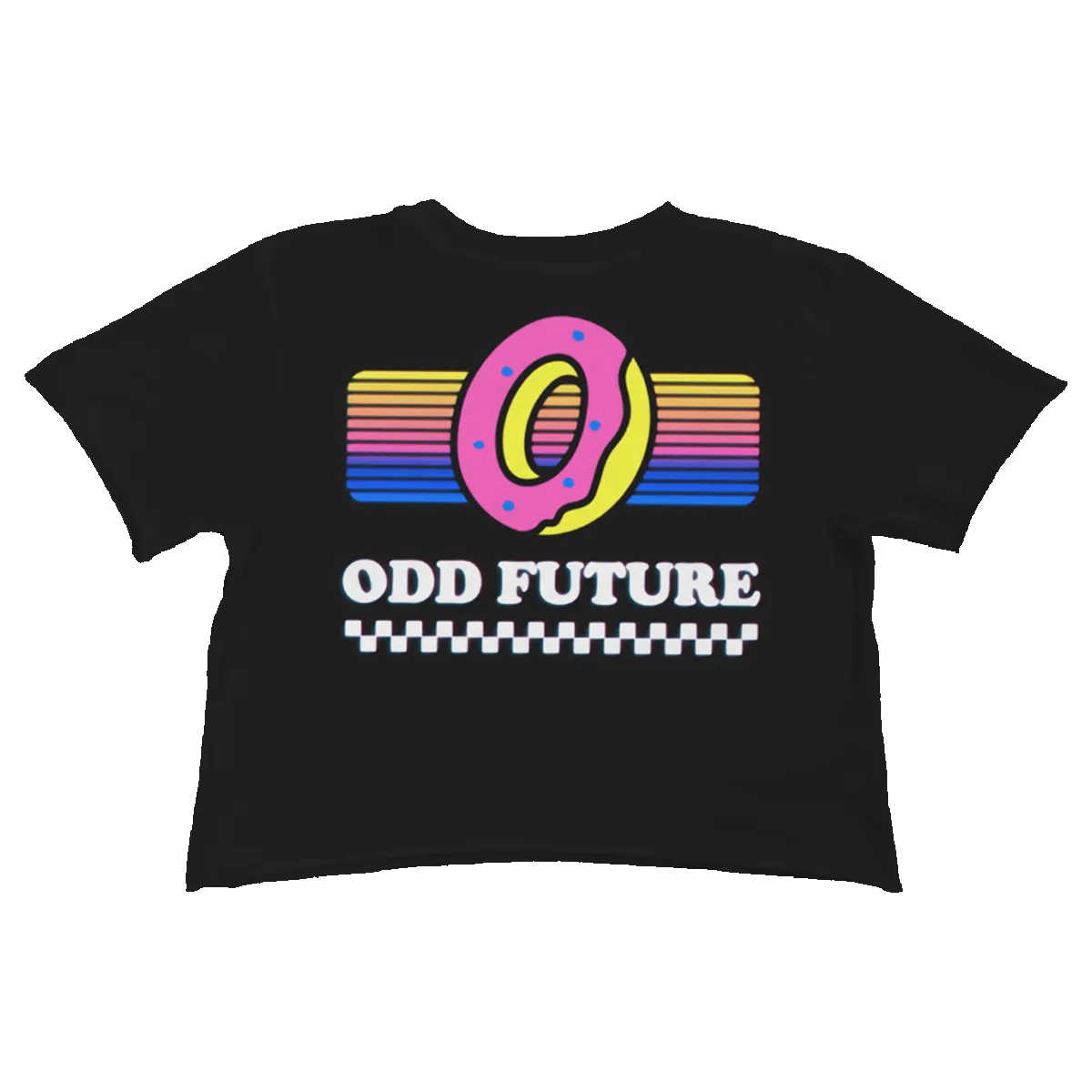 Rainbow Checkerboard Crop Shirt - Black sold by Odd Future product image thumbnail 3