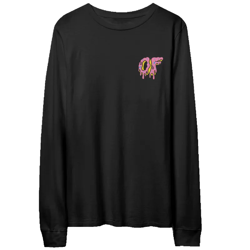 Dripping Logo Longsleeve- Black sold by Odd Future