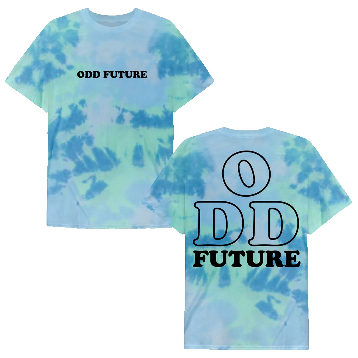 Pyramid Scheme T-shirt - Blue/Green Tie Dye sold by Odd Future