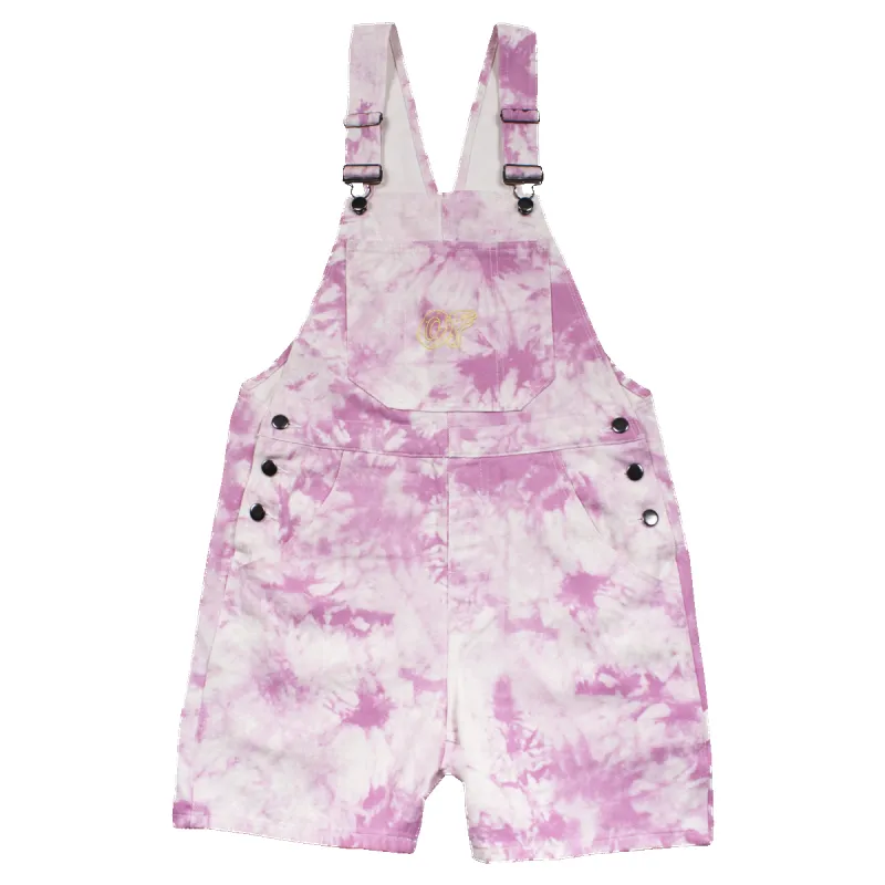 Women's Tie Dye Overalls - Pink/White sold by Odd Future